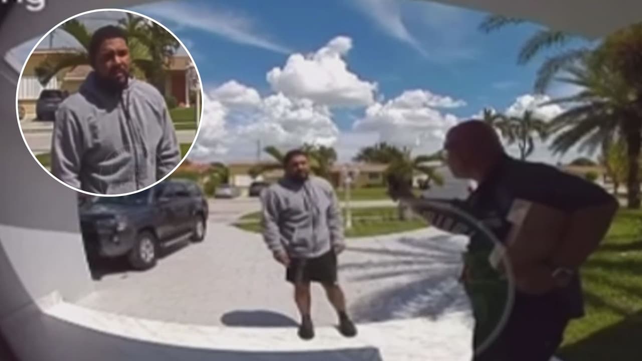 Repartidor de FedEx frustra intento de robo en la puerta de una casa en Hialeah
