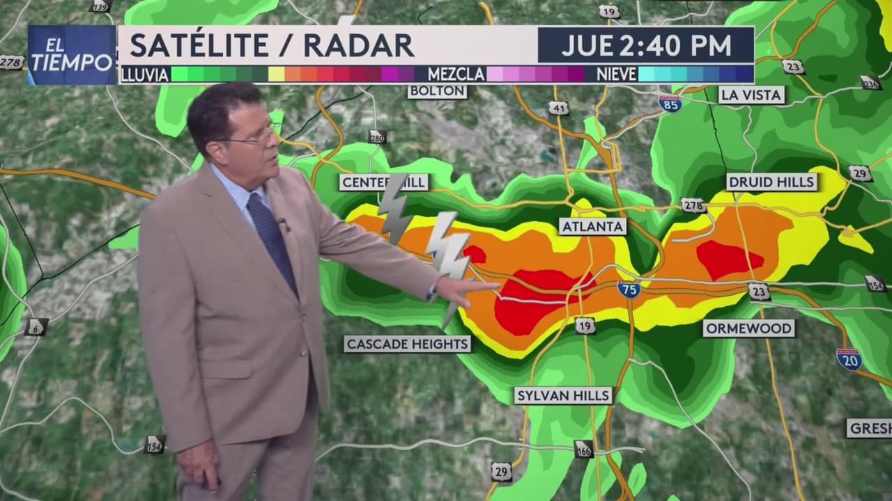 Tras el paso de Elsa se esperan chubascos y tormentas eléctrica en gran parte de Georgia