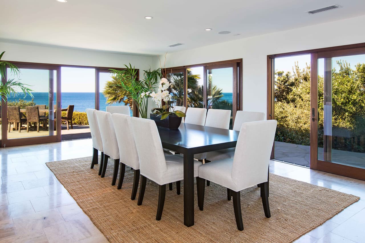 Un gran comedor, ideal para todos los hijos de la actriz.