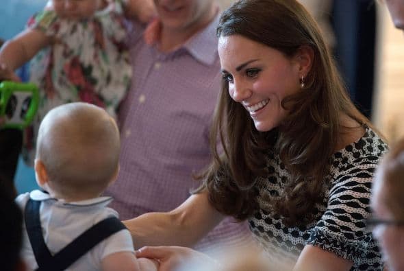 Este fue el primer acto oficial del pequeño príncipe.