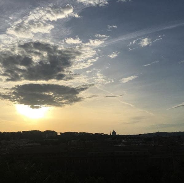 Con esta imagen se despidió de Italia y de sus vacaciones el pasado 7 de junio: "Arrivederci Roma (Adiós Roma)".