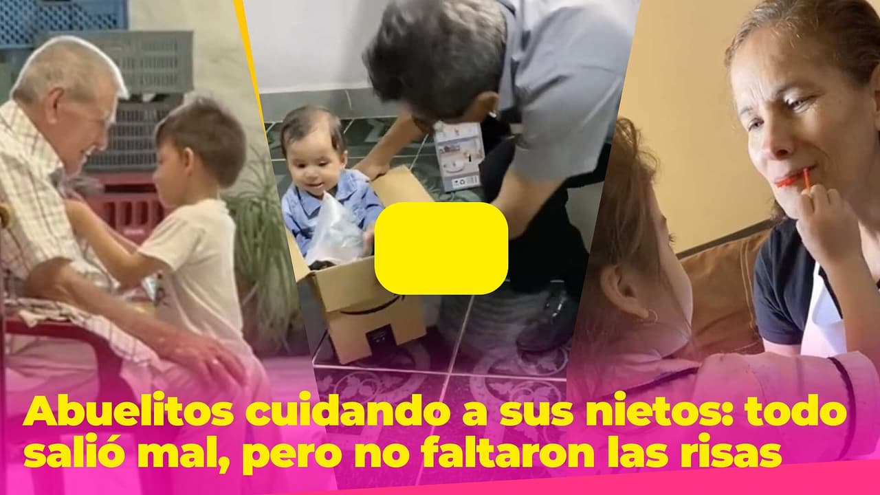Abuelitos cuidando a sus nietos: todo salió mal, pero no faltaron las risas y travesuras