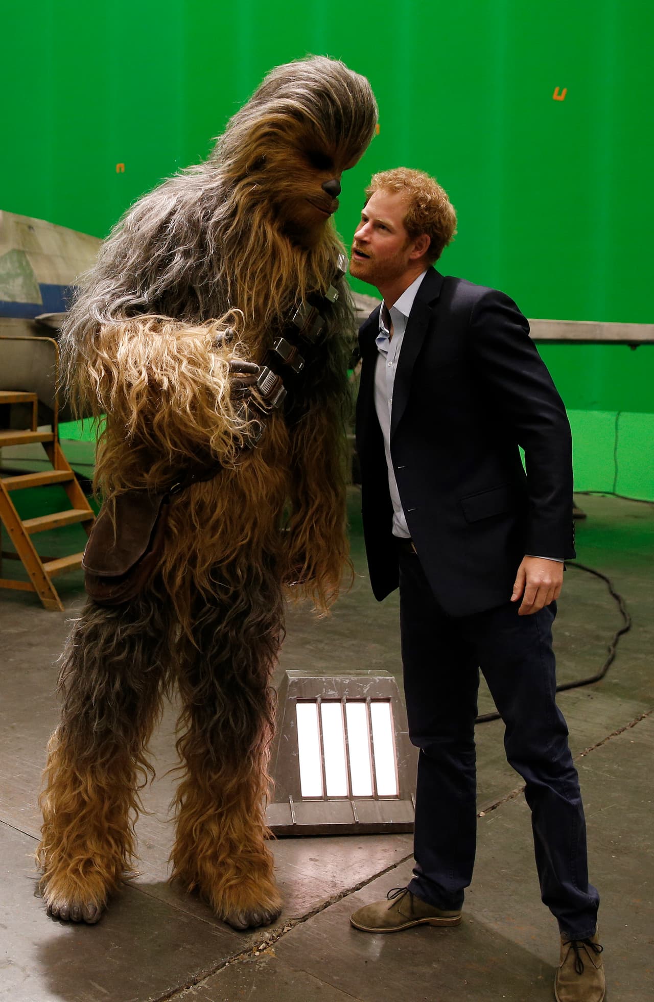 El príncipe Harry también tuvo su tiempo a solas con Chewbacca.