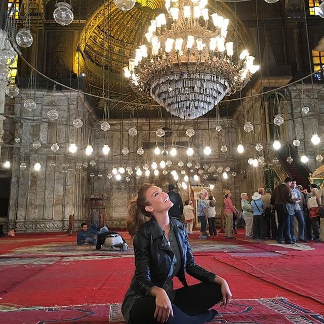 Dentro de la Mezquita de al-Azhar