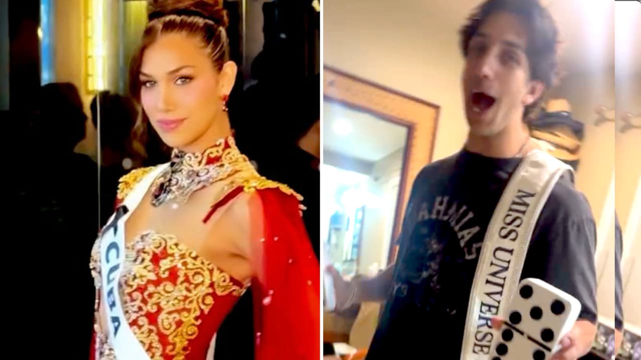 Hijo de Lili Estefan imita a Lina Luaces durante su paso por Miss Universe 2025