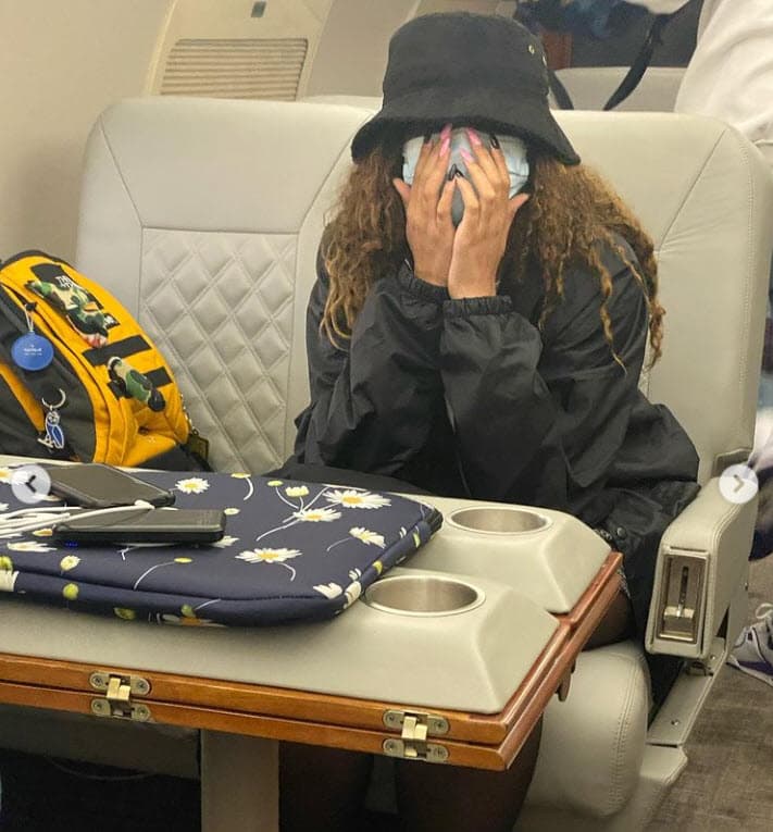 Y también se fueron de paseo en jet privado. 
<br>