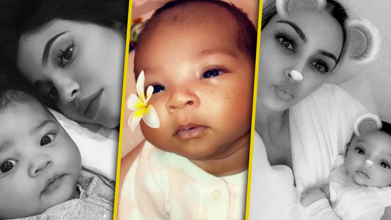 Esta es la razón por las que las Kardashian presentan a sus hijos con filtros de Snapchat 🤔