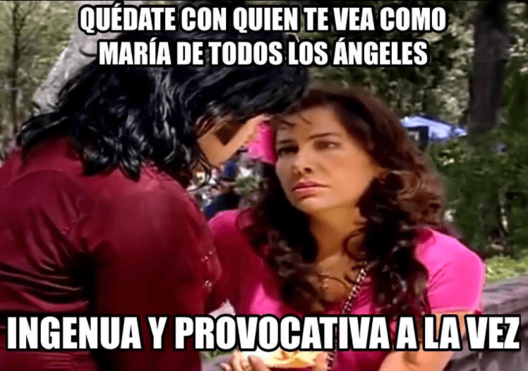 Una 'damita' sabe controlar sus emociones para causar una impresión ingenua y provocativa, tal como lo hace 'María de Todos los Ángeles'.