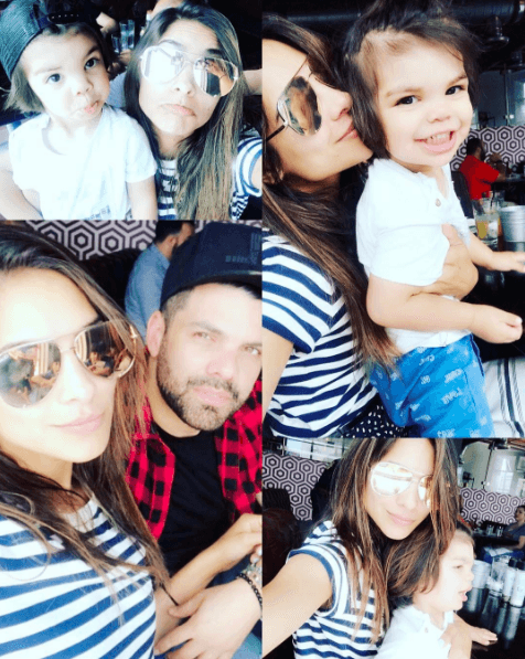 Por su parte, Alejandra ama compartir tiempo de calidad con su pequeña familia.