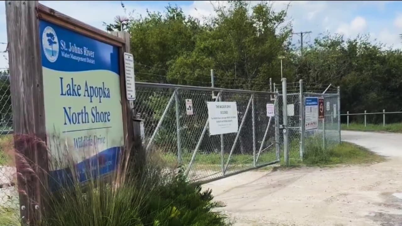 Lluvias elevan el nivel de los lagos en Apopka y obligan a cerrar un área recreativa