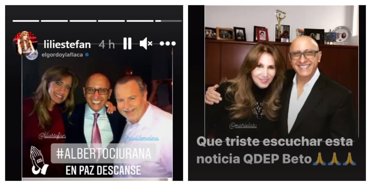 Lili Estefan lamentó la muerte de Alberto Ciurana