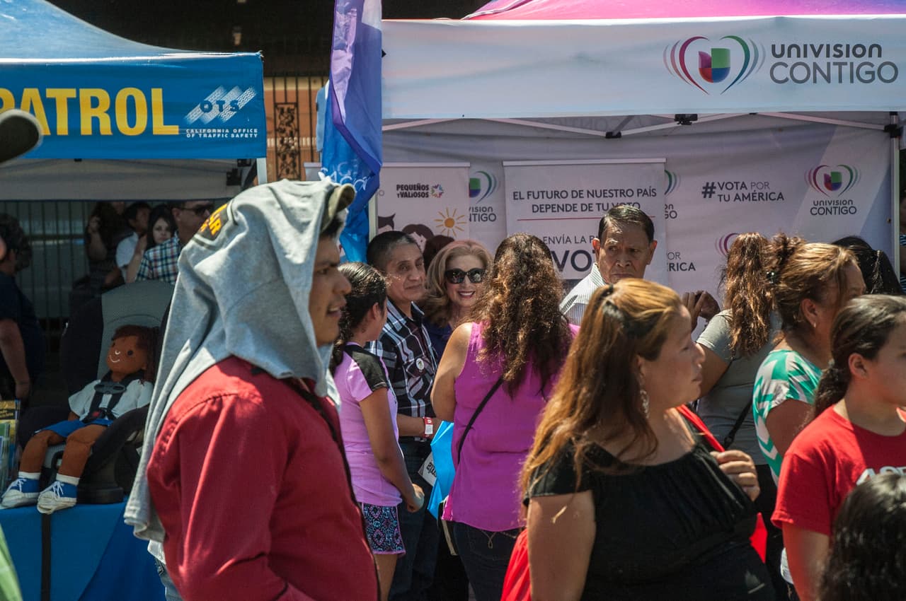 Familias del valle central llegaron al centro de Fresno a celebrar.