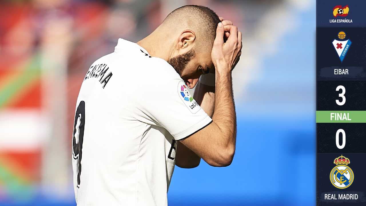 ¡Humillan al Real Madrid! El Eibar lo golea, lo exhibe y lo manda fuera de zona de Champions
