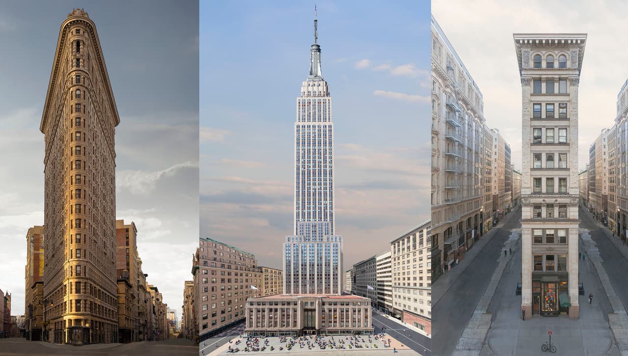 Así se verían los edificios más icónicos de Nueva York con las calles vacías