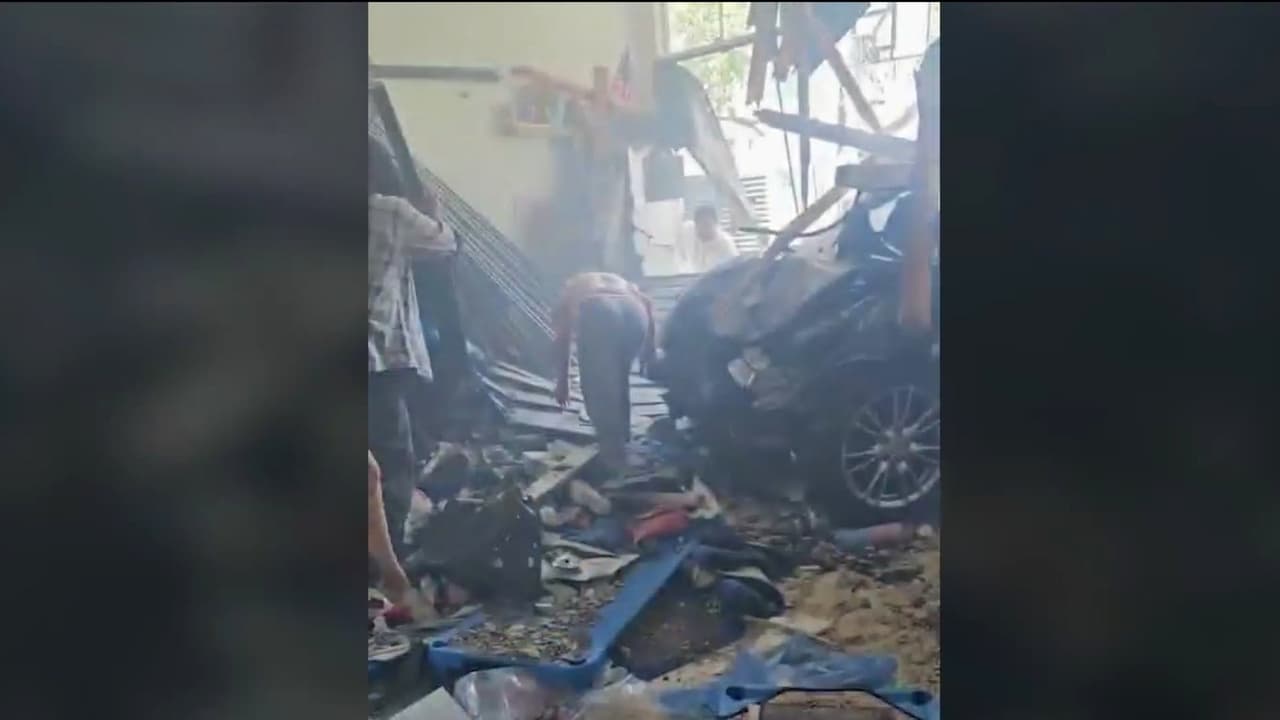 Videos muestran los daños en una guardería tras el impacto de un vehículo en Los Ángeles