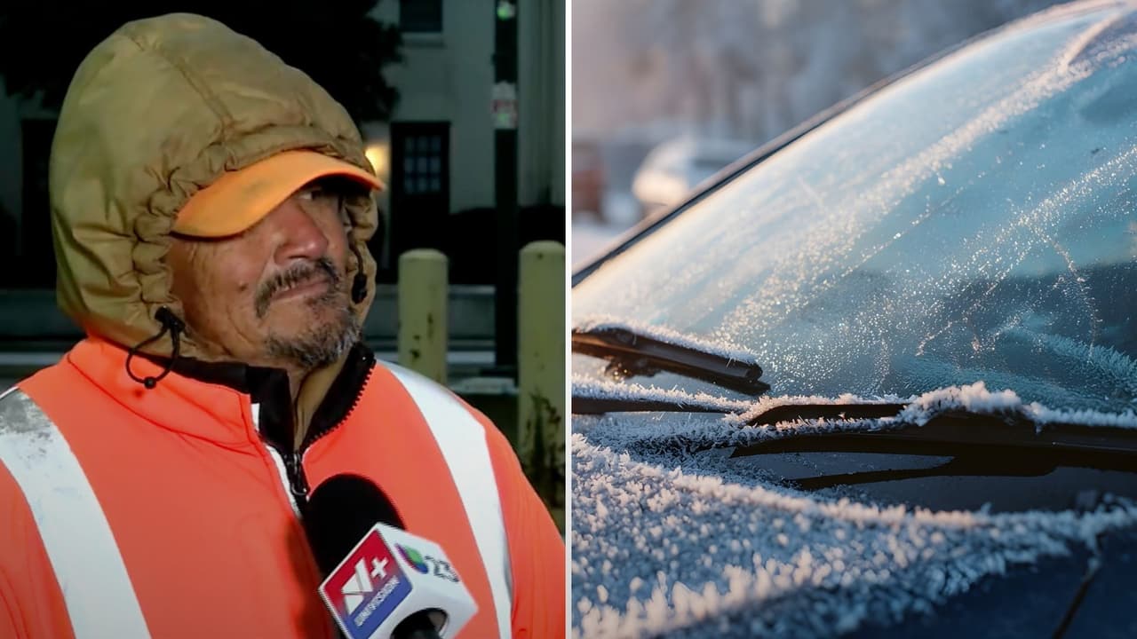 El frío no perdona: José vive en su auto mientras una tormenta invernal avanza en Dallas
