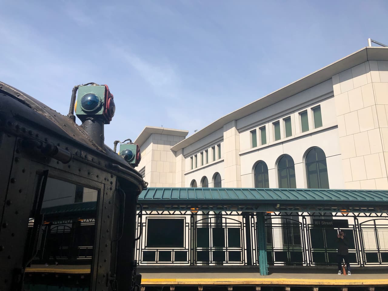 Por fin el tren en Yankee Stadium.