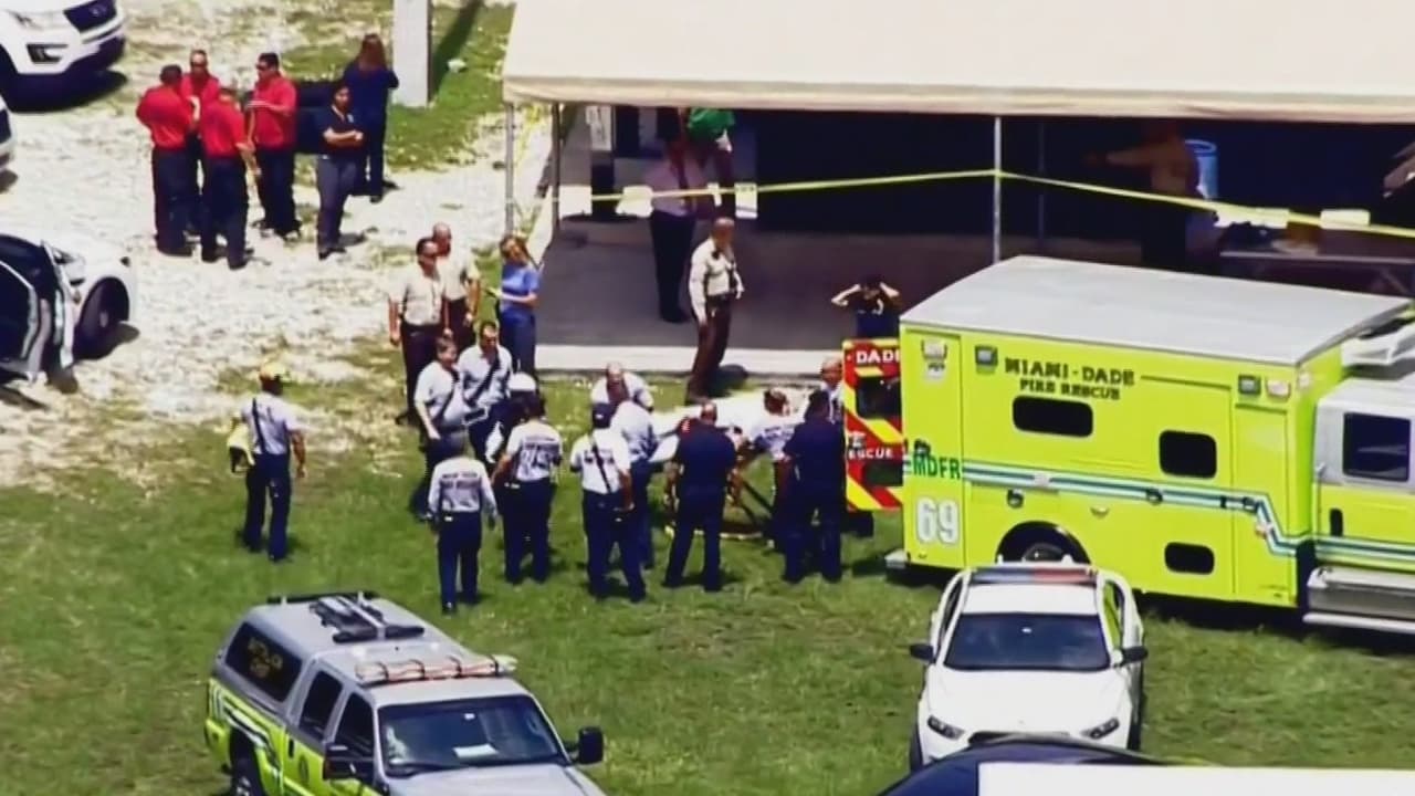 Un policía de  Doral resulta herido de bala en el pecho durante un entrenamiento 