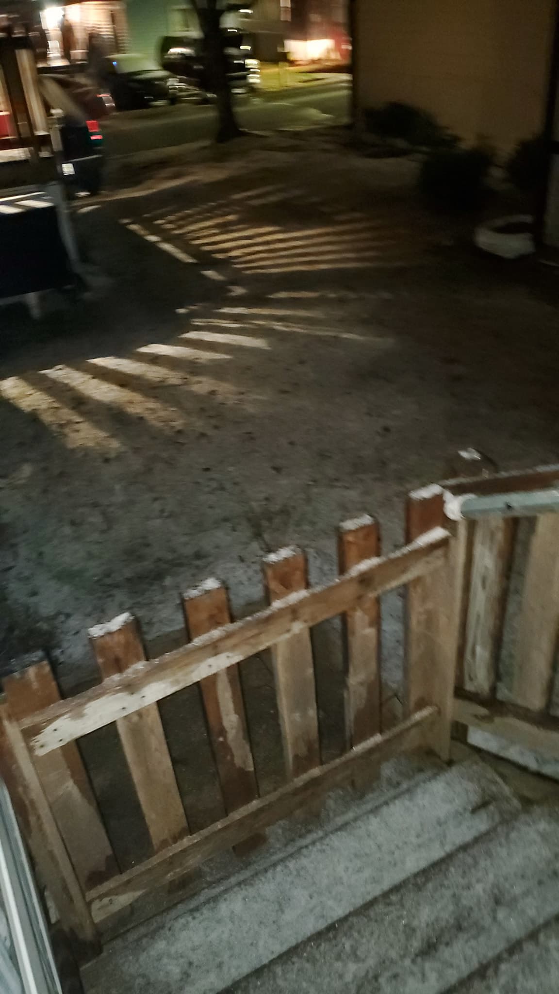 Magaly Manzanillo nos envió esta fotografía con la nieves desde Sugar Hill