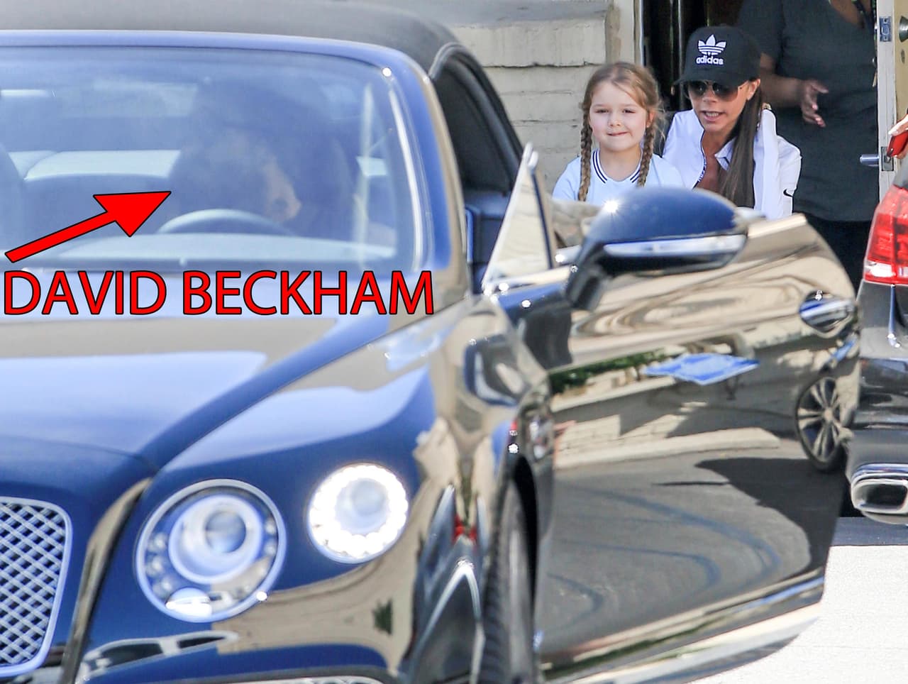 Después, llegó papi David a recogerlas.