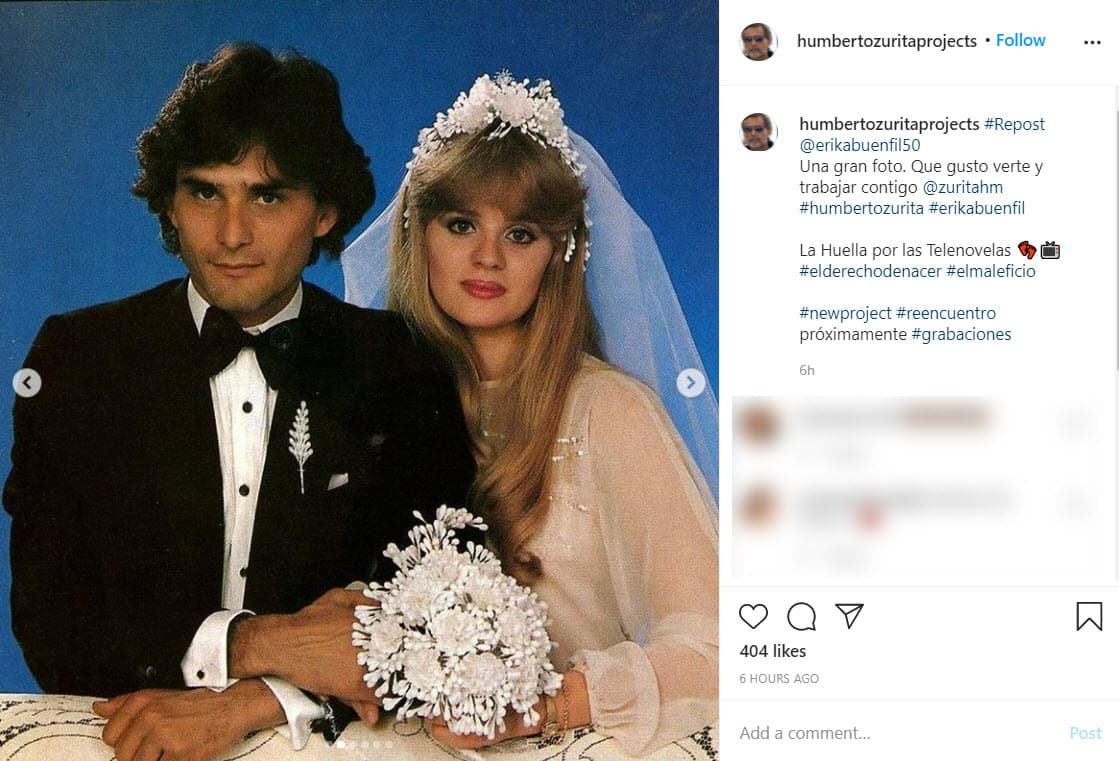 El actor aprovechó para recordar algunos 
<b>exitosos proyectos de antaño</b> en los que participaron, uno de ellos fue 'El derecho de nacer' (1981).
<br>