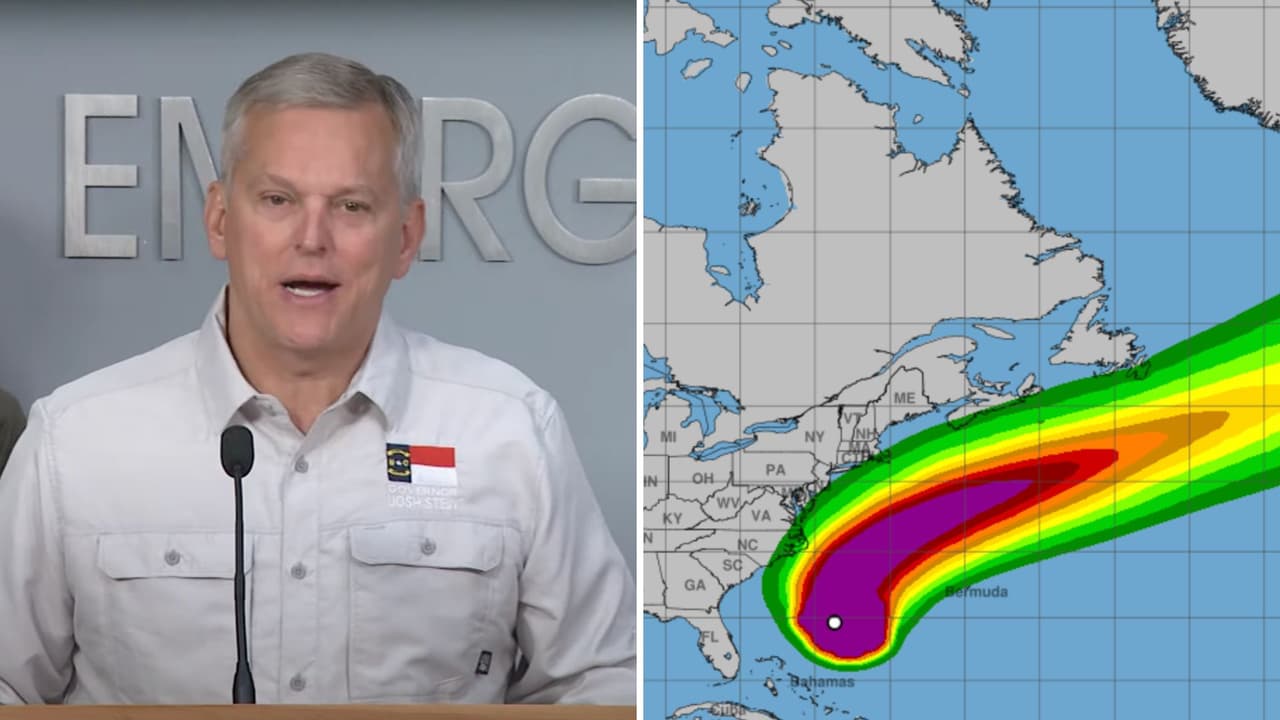 Declaran Estado de Emergencia en Carolina del Norte por el huracán Erin, qué implica esto