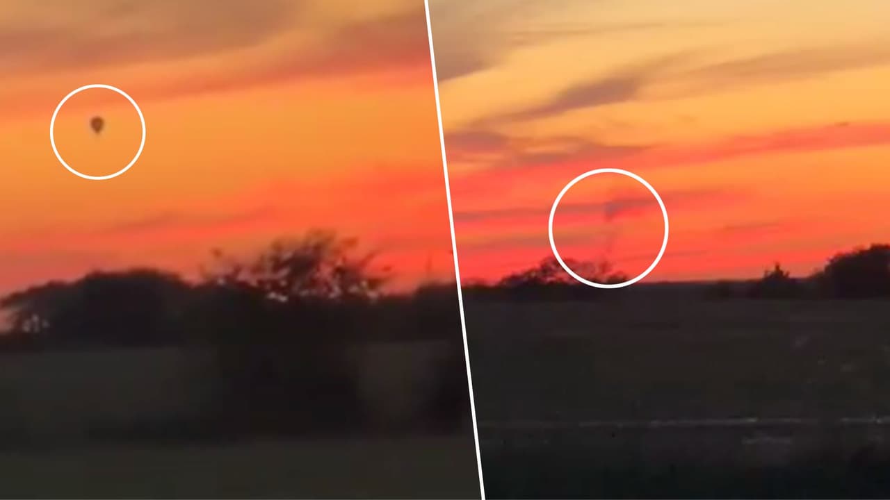 Captan choque de globo aerostático contra una torre de electricidad al norte de Texas