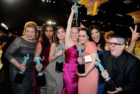 Las chicas de 'Orange is the New Black' no podían estar más encantadas con su triunfo.