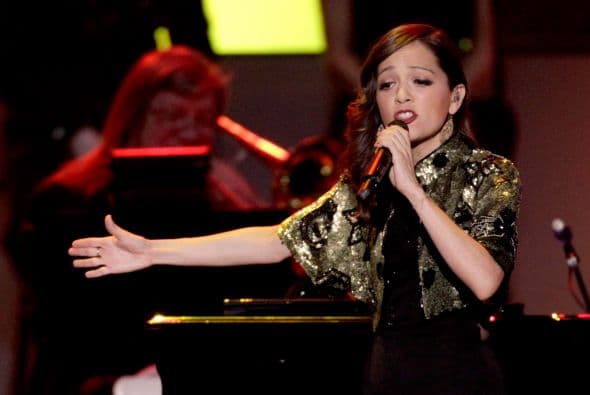 La intérprete de 'Ella es bonita' se lució como las grandes en Las Vegas.