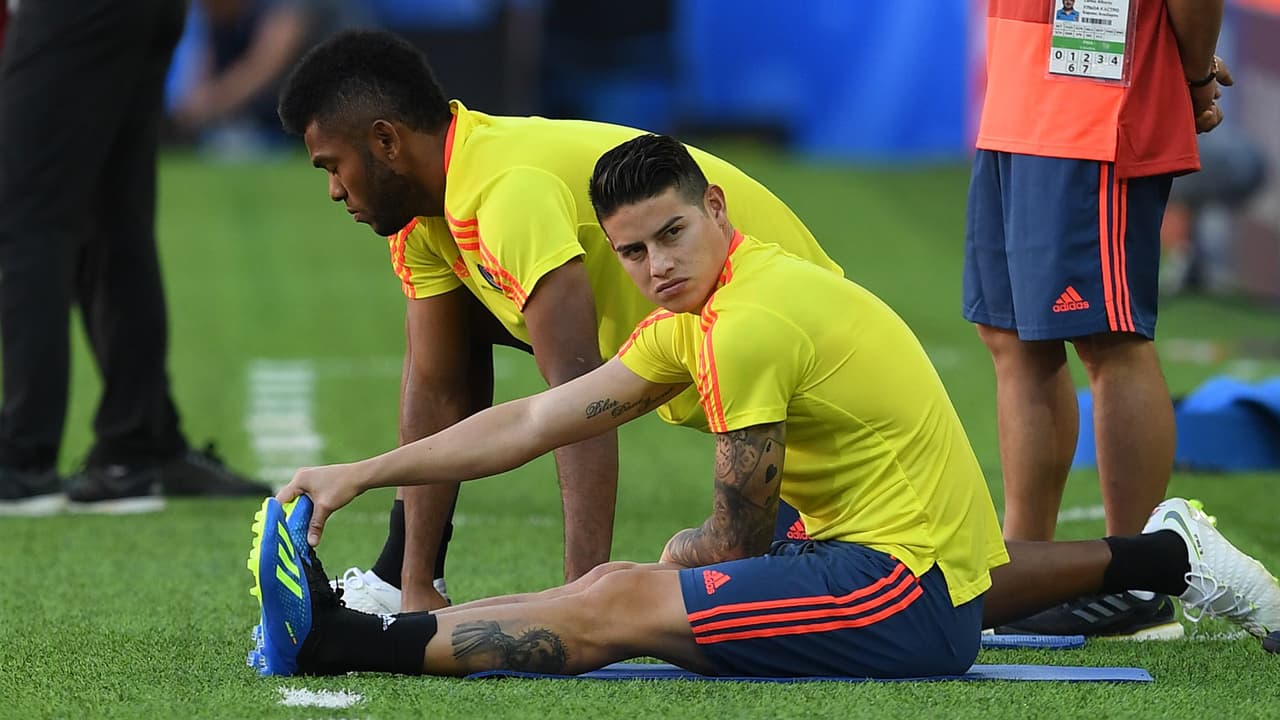 Colombia podría jugar sin James Rodríguez ante Inglaterra