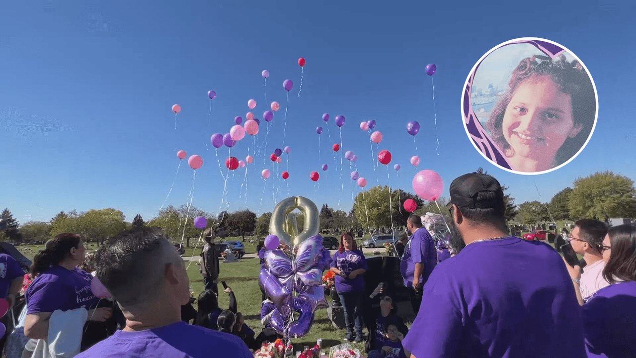 Cantaron las mañanitas y lanzaron globos: Ariana Molina estaría de cumpleaños de no haber sido asesinada en Chicago