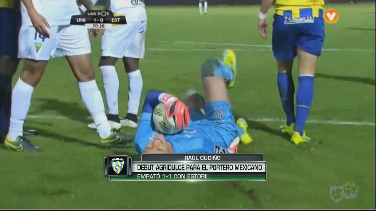 Debut agridulce para el portero mexicano Raúl Gudiño con el Madeira