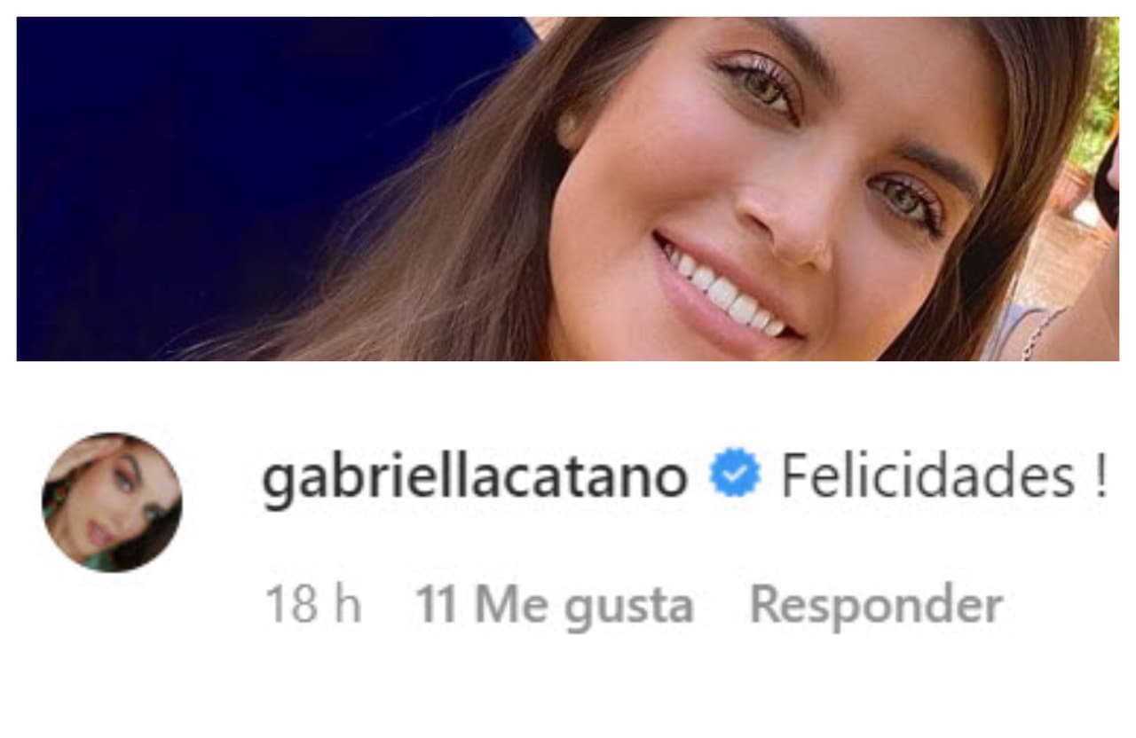 Gabriella Cataño, 
<b><a href="https://www.univision.com/famosos/jorge-salinas-hijos-gabriella-catano-gemelos" target="_blank">la hija mayor de Jorge Salinas</a></b>, también felicitó al presentador mexicano. 
<br>