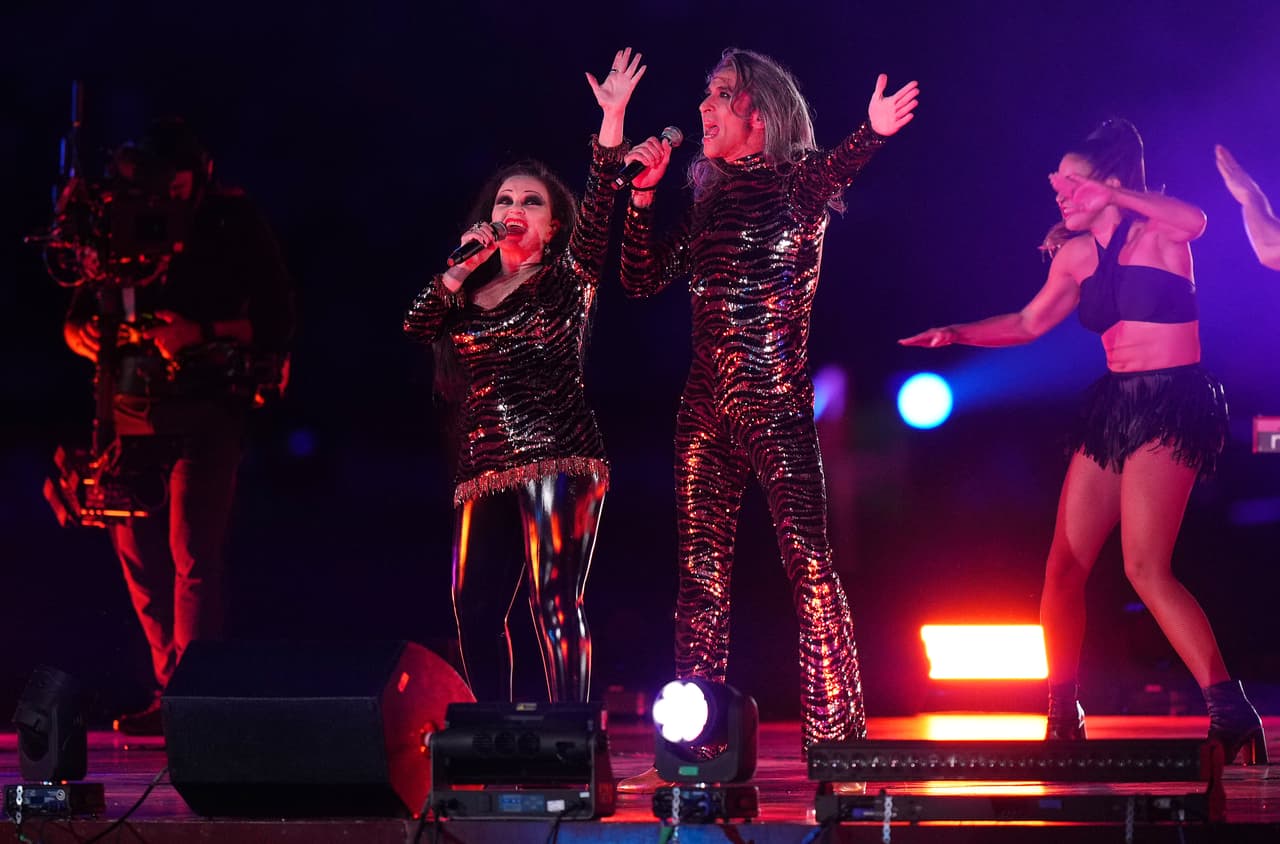 Un espectáculo musical se vivió antes del encuentro.