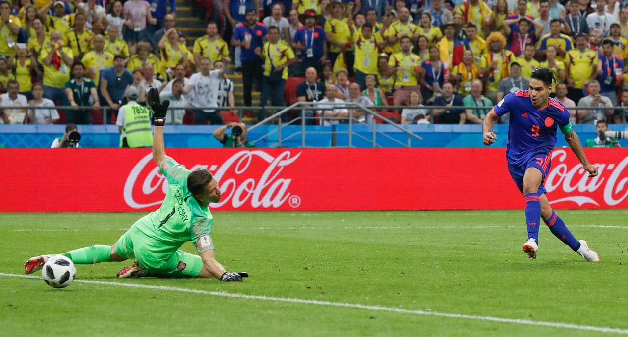 84.- Falcao García (Colombia) al minuto 70. Polonia 0-2 Colombia.