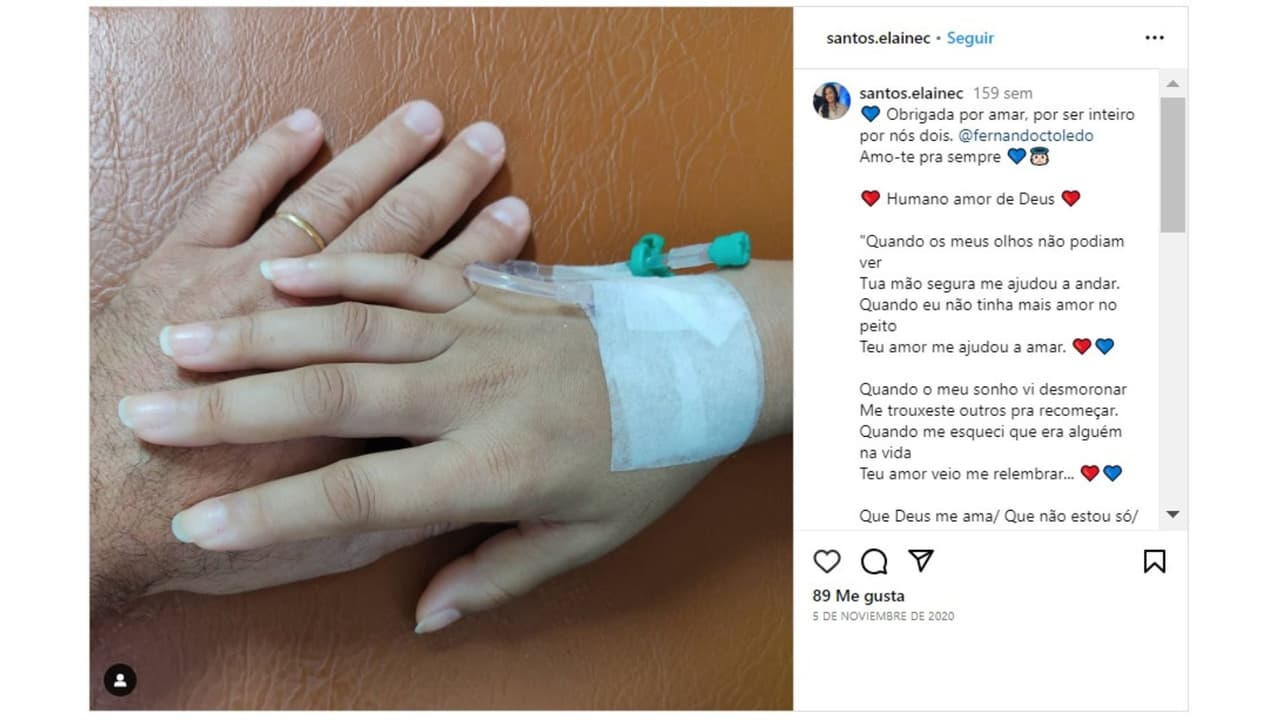 Elaine Santos hizo esta publicación en noviembre de 2020.