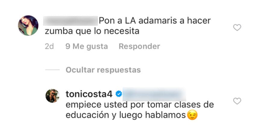 En diciembre de 2018 una usuaria resaltó el
<b> sobrepeso de su pareja Adamari López</b>, por lo cual el español no se quedó callado.