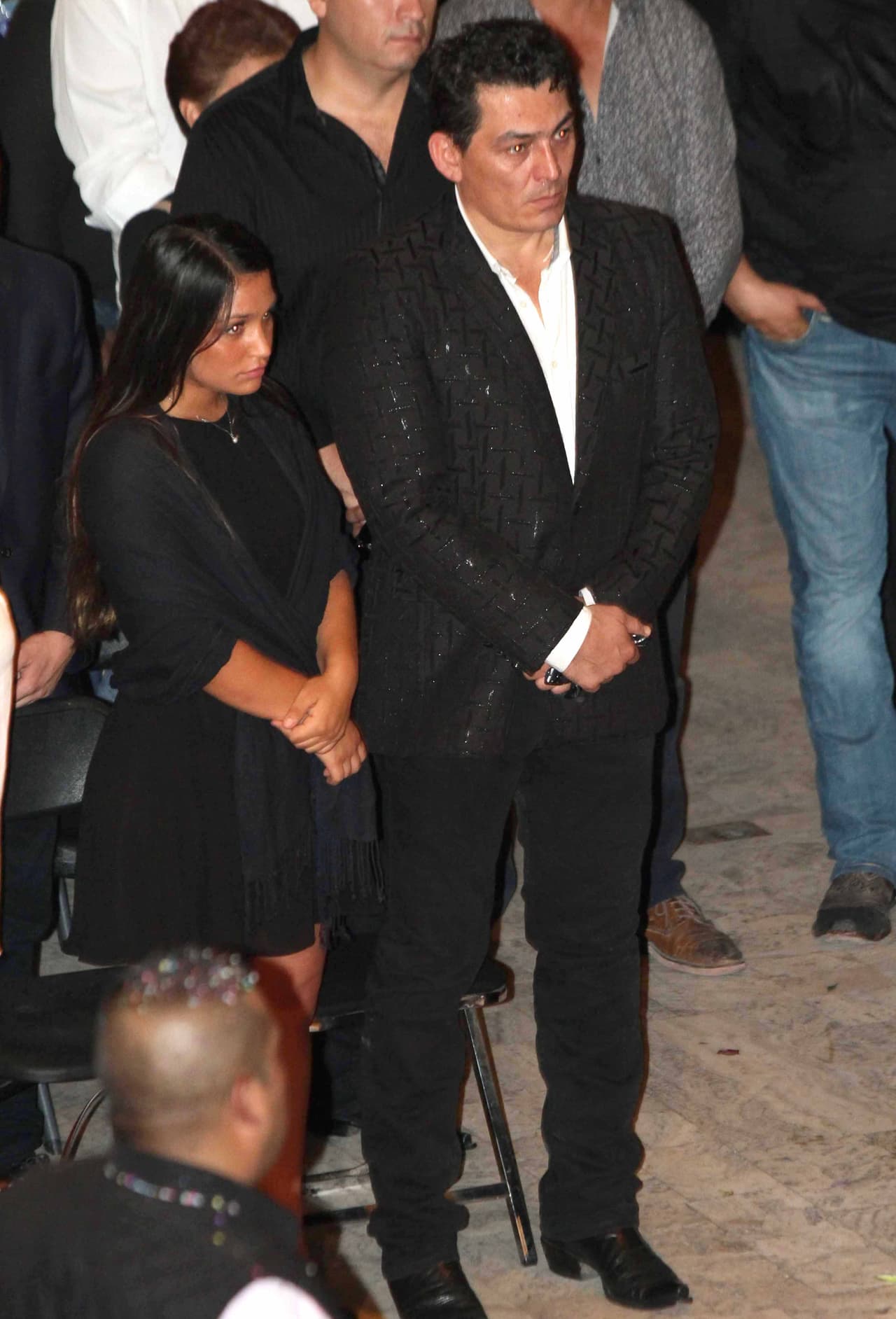 José Manuel se veía desencajado por la pena de haber perdido a su papá.