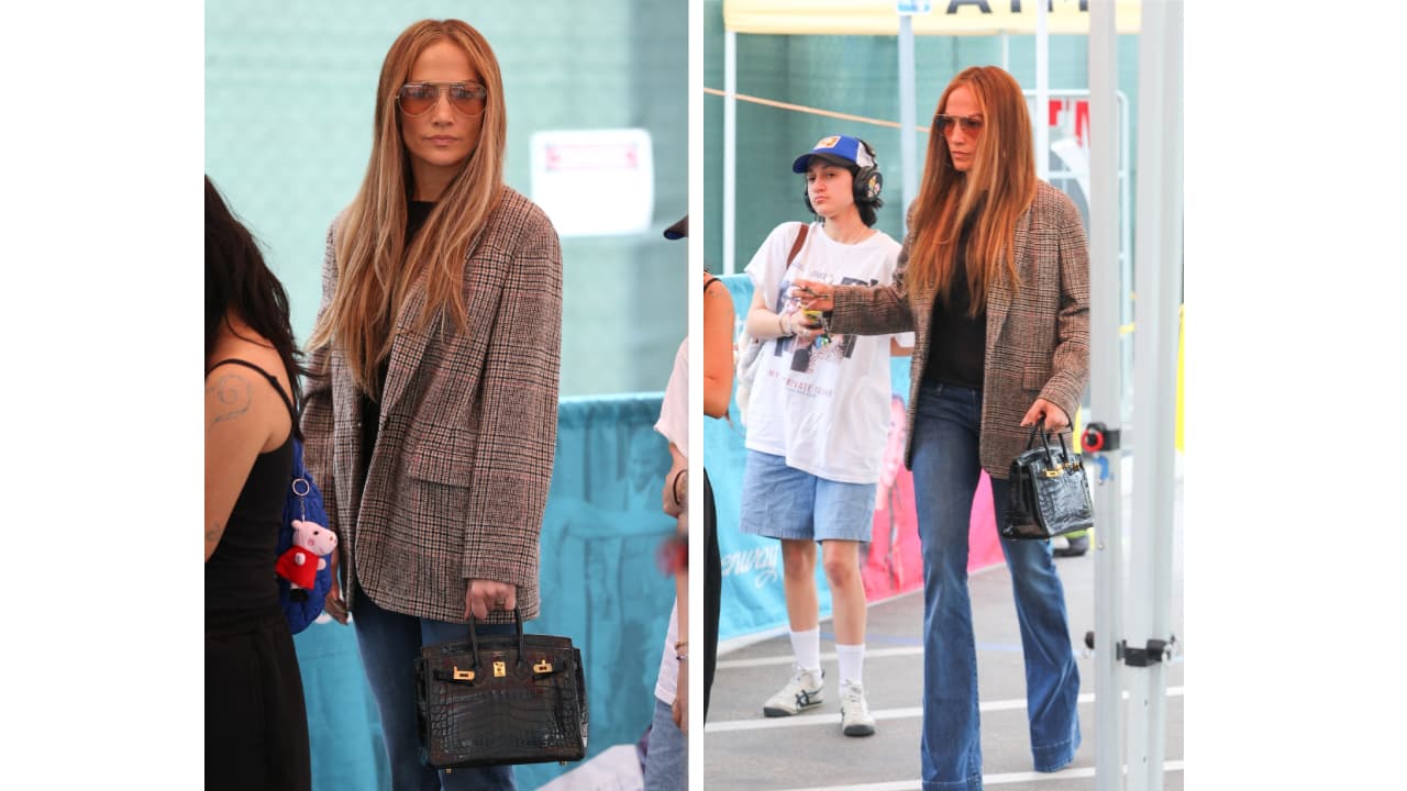 JLo y su hija Emme en West Hollywood.