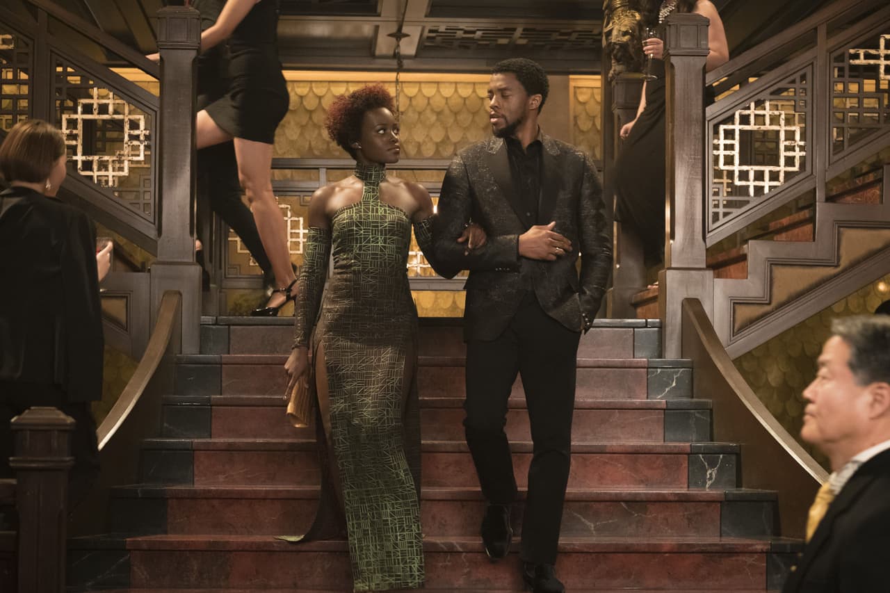 T'Challa y Nakia en 'Black Panther'.