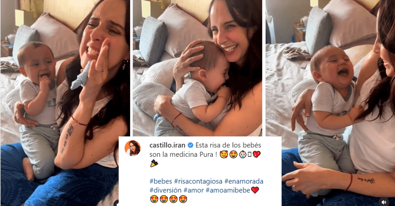 Irán Castillo hizo reír a carcajadas a su hijo Demián