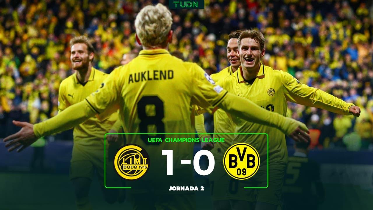 Resumen | Bodo Glimt se impone al Borussia Dortmund en el Aspmyra Stadion