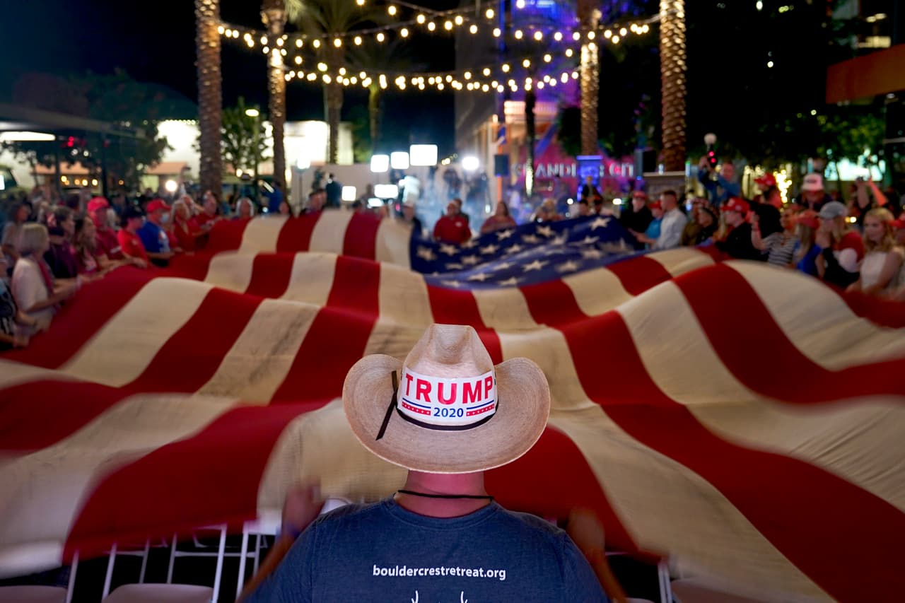 Una fiesta electoral en Chandler, Arizona, donde resultó victorioso Joe Biden.
<br>