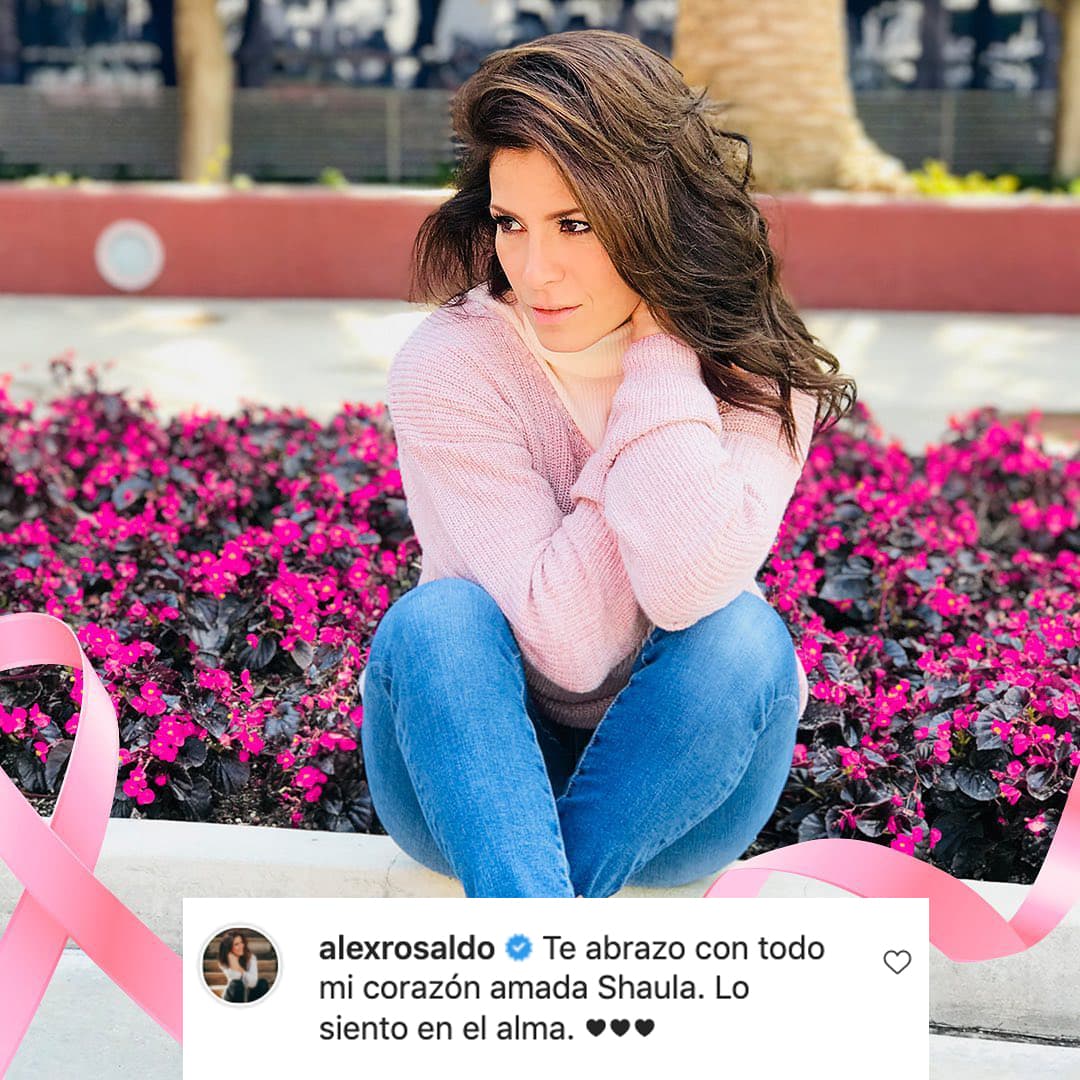 "Te abrazo con todo mi corazón, amada Shaula. Lo siento en el alma", escribió Alessandra Rosaldo.