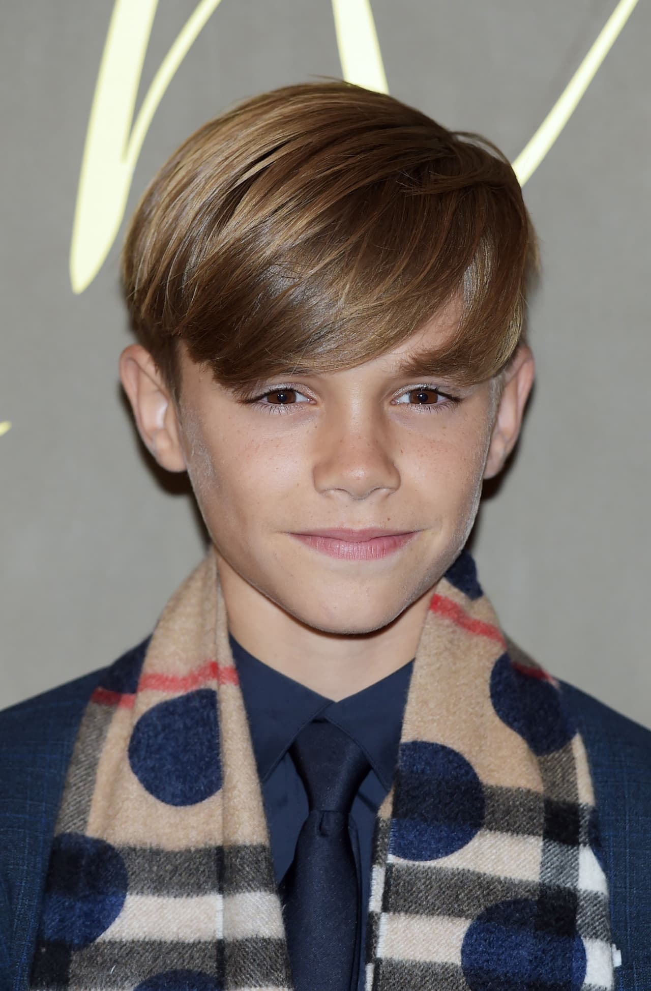 Pero Romeo se comportó como todo un experto ante las cámaras.