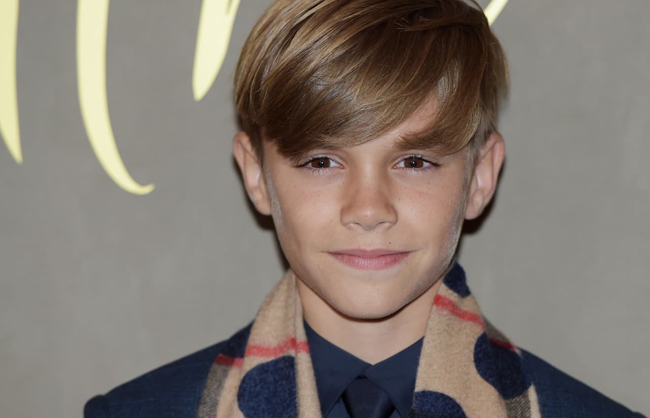 Romeo Beckham tuvo un día muy especial en su carrera.