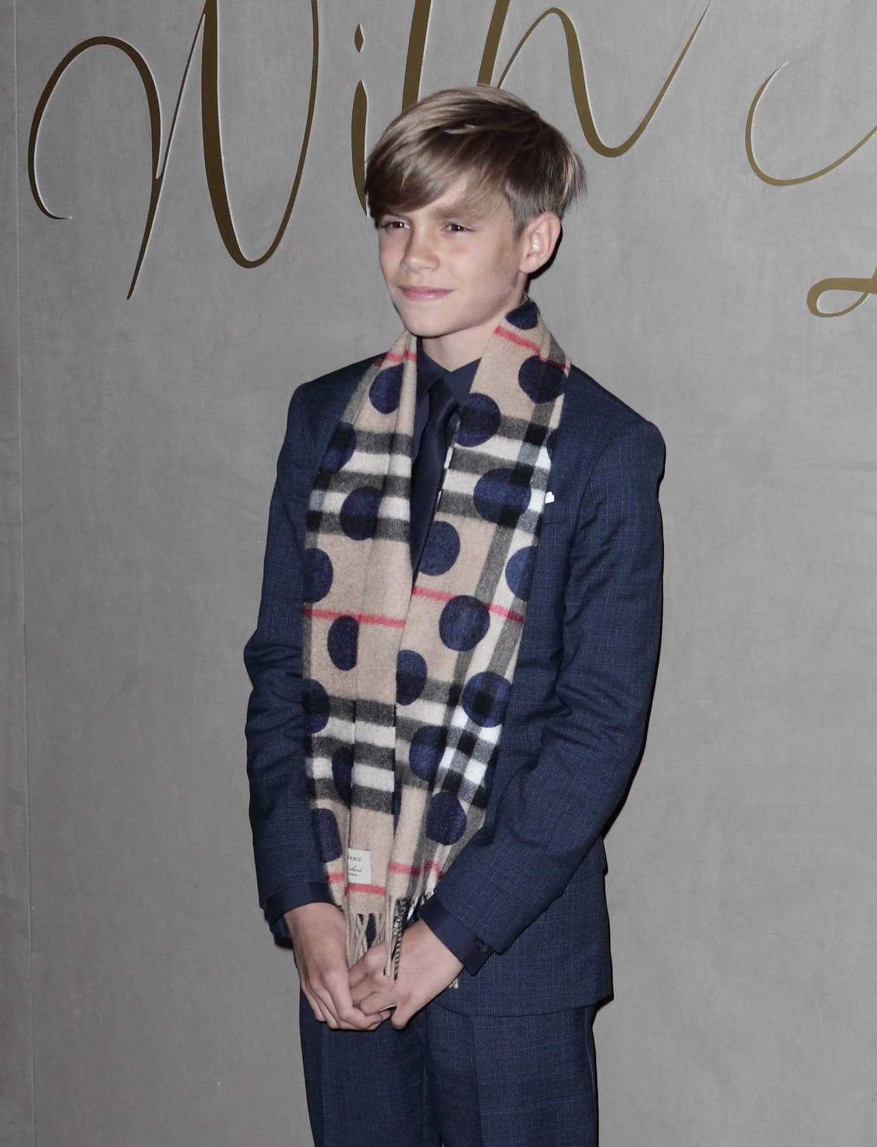 Ahora David Beckham no pudo estar al lado de su hijo.