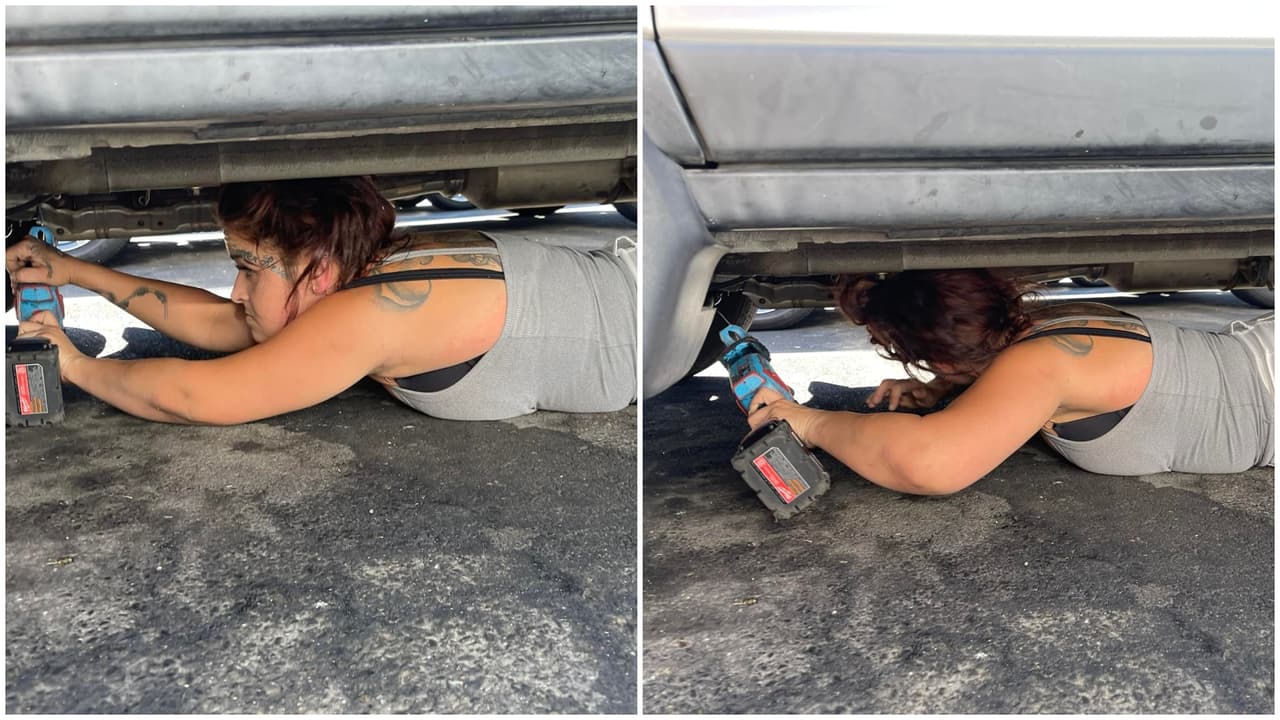 Sorprenden a mujer cuando intentaba robar un catalizador en un Walmart
