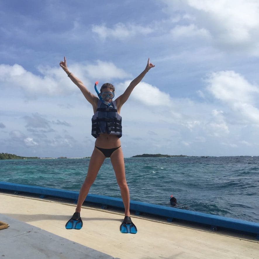 Lista para sumergirse.