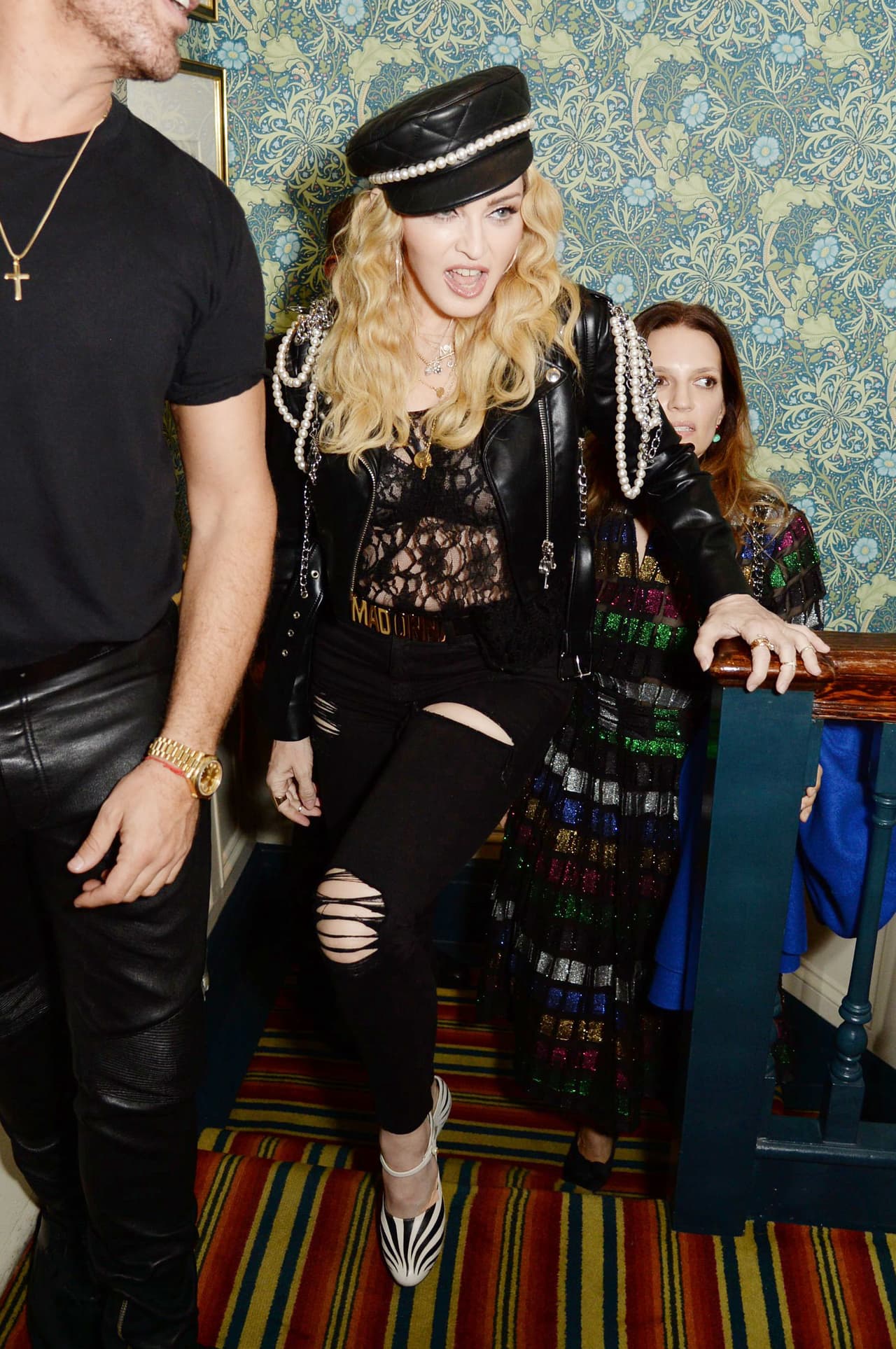 Madonna acudió a la fiesta de Edward Enninful OBE.